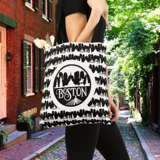 Boston Silhouet Tote Bag