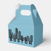 Boston Silhouet van de Stad Bedankdoosjes (Achterkant)