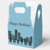 Boston Silhouet van de Stad Bedankdoosjes (Geopend)