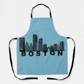 Boston Silhouet van de Stad  Schort (Voorkant)