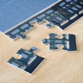 Boston Silhouette Charles Rivier Schilderij Legpuzzel (Zijkant)