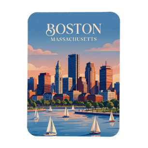 Boston Silhouette USA Magneet