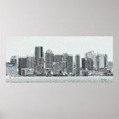 Boston Sketch Poster (Voorkant)