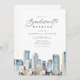 BOSTON Skyline Bachelorette Weekend Itinerary Kaart