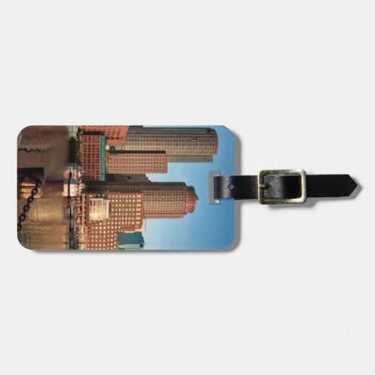 Boston skyline bagagelabel (Voorkant horizontaal)