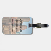 Boston skyline bagagelabel (Achterkant horizontaal)