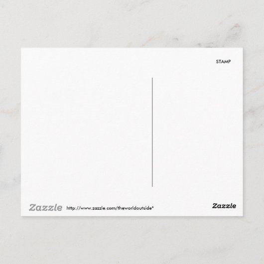 Boston Skyline bij Night Briefkaart (Achterkant)