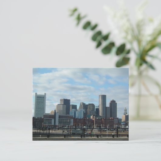 Boston Skyline Briefkaart (Staand voorkant)