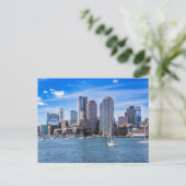 Boston Skyline Briefkaart (Staand voorkant)