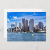 Boston Skyline Briefkaart (Voorkant / Achterkant)