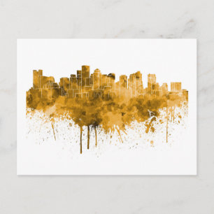 Boston skyline briefkaart
