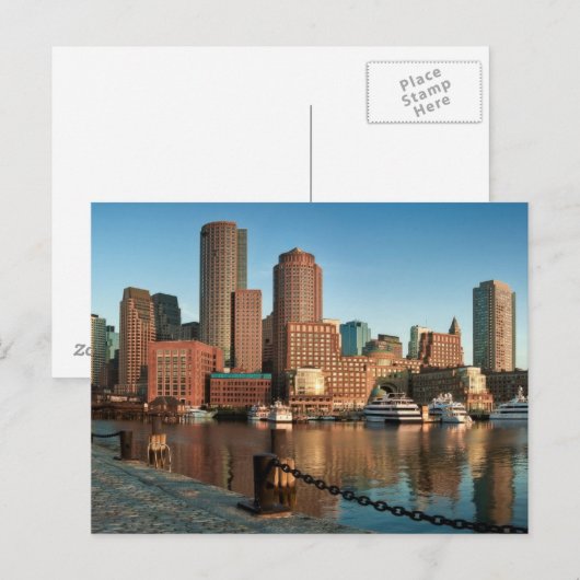 Boston skyline briefkaart (Voorkant / Achterkant)