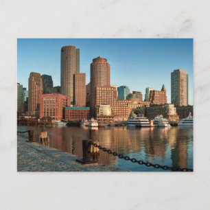 Boston skyline briefkaart