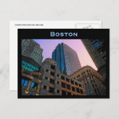 Boston Skyline Briefkaart (Voorkant / Achterkant)
