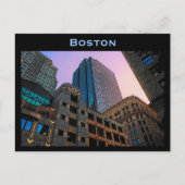 Boston Skyline Briefkaart (Voorkant)