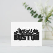 Boston Skyline Briefkaart (Staand voorkant)