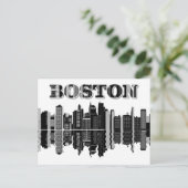 Boston skyline briefkaart (Staand voorkant)