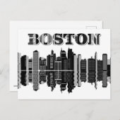 Boston skyline briefkaart (Voorkant / Achterkant)
