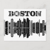 Boston skyline briefkaart (Voorkant)
