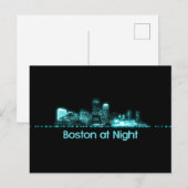 Boston Skyline Briefkaart (Voorkant / Achterkant)