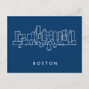 Boston Skyline Briefkaart