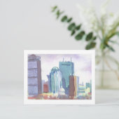 Boston Skyline Briefkaart (Staand voorkant)