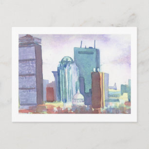 Boston Skyline Briefkaart