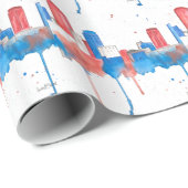 Boston Skyline Cadeaupapier (Rol Hoek)