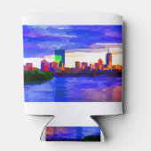 Boston Skyline Charles River Sunset Blikjeskoeler (Achterkant)