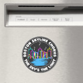 Boston Skyline Chorus Logo Magnet (Insitu (Vaatwasser))