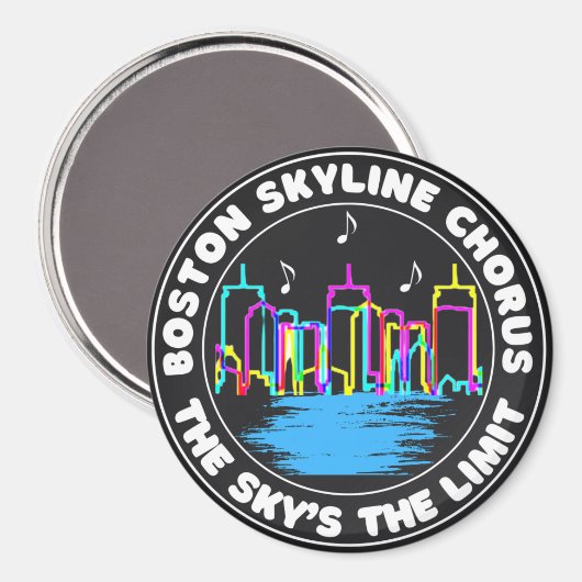 Boston Skyline Chorus Logo Magnet (Voorkant / Achterkant)