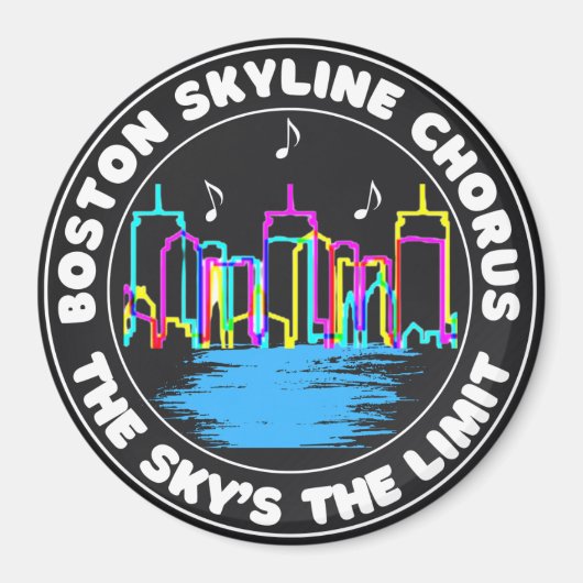 Boston Skyline Chorus Logo Magnet (Voorkant)