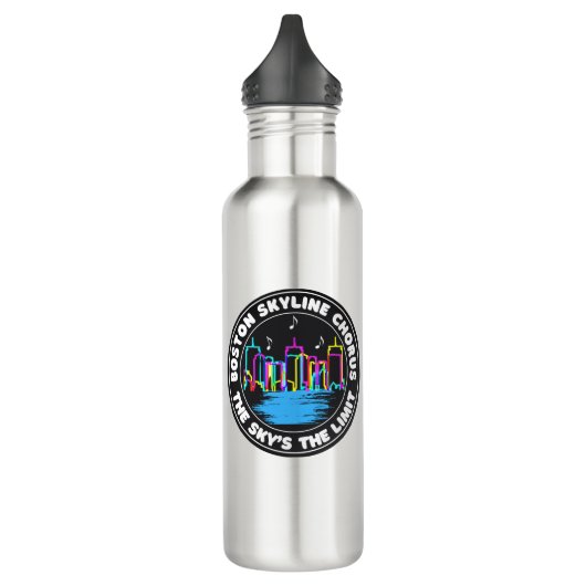 Boston Skyline Chorus Logo Water Bottle Waterfles (Links)
