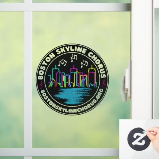 Boston Skyline Chorus Logo Window Cling Raamsticker (Huis)
