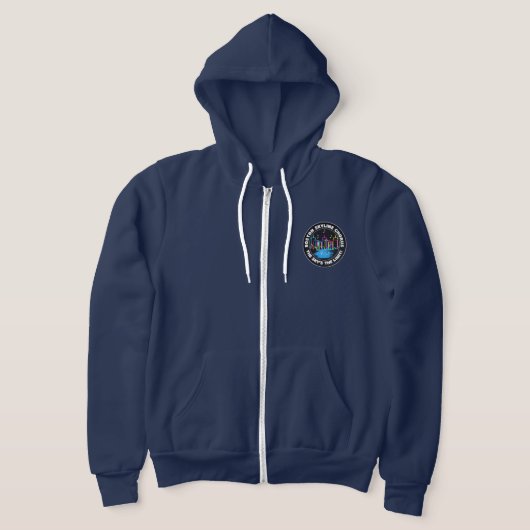 Boston Skyline Chorus Logo Woman's zip up hoodie (Laagn)