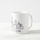 Boston Skyline – CityScape Design Koffiemok (Voorkant rechts)