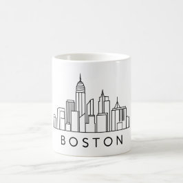 Boston Skyline – CityScape Design Koffiemok