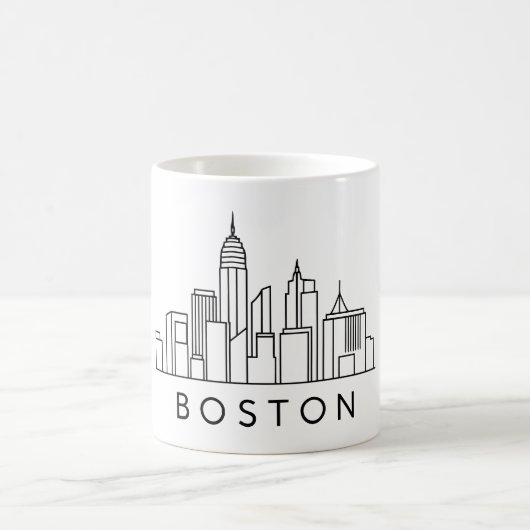 Boston Skyline – CityScape Design Koffiemok (Center)