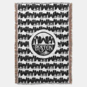 Boston Skyline Deken (Voorkant Verticaal)