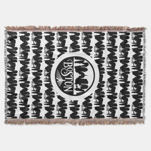 Boston Skyline Deken (Voorkant)