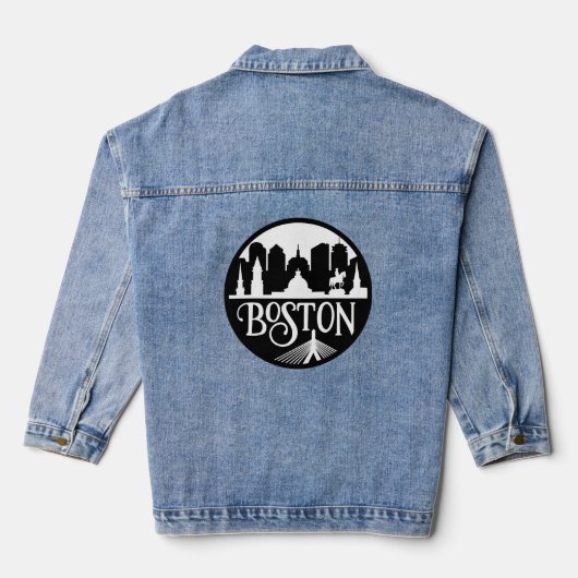 Boston Skyline Denim Jacket (Achterkant)