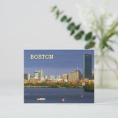 Boston Skyline en Charles River Briefkaart (Staand voorkant)