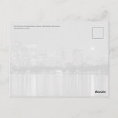 Boston skyline en een volle maan in september briefkaart (Achterkant)