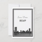 Boston Skyline Etched Framed RSVP (Voorkant)