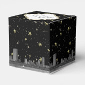Boston Skyline Etched Starry DIY BG Color Bedankdoosjes (Achterkant)