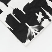 Boston Skyline Fleece Deken (Hoek)