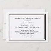 Boston skyline geëtst ingelijst H verjaardagsfeest Kaart (Achterkant)