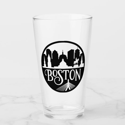 Boston Skyline Glas (Voorkant)