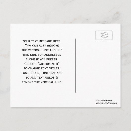 Boston Skyline heeft de datum opgeslagen Aankondigingskaart (Achterkant)