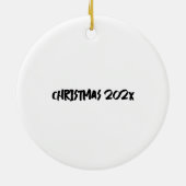 Boston Skyline Latitude en Longitude Keramisch Ornament (Achterkant)